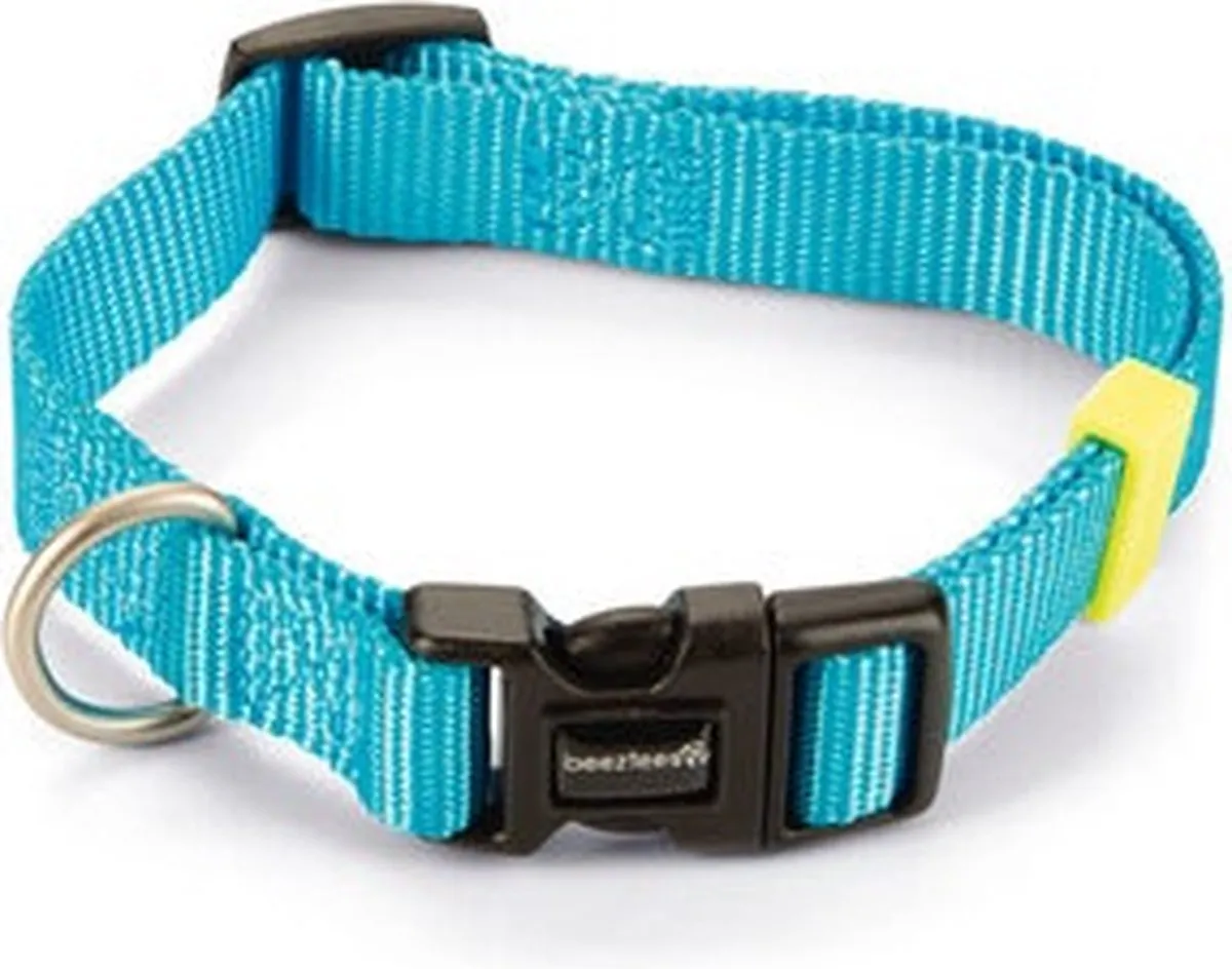 Beeztees Hondenhalsband Uni Lichtblauw 48-70cm