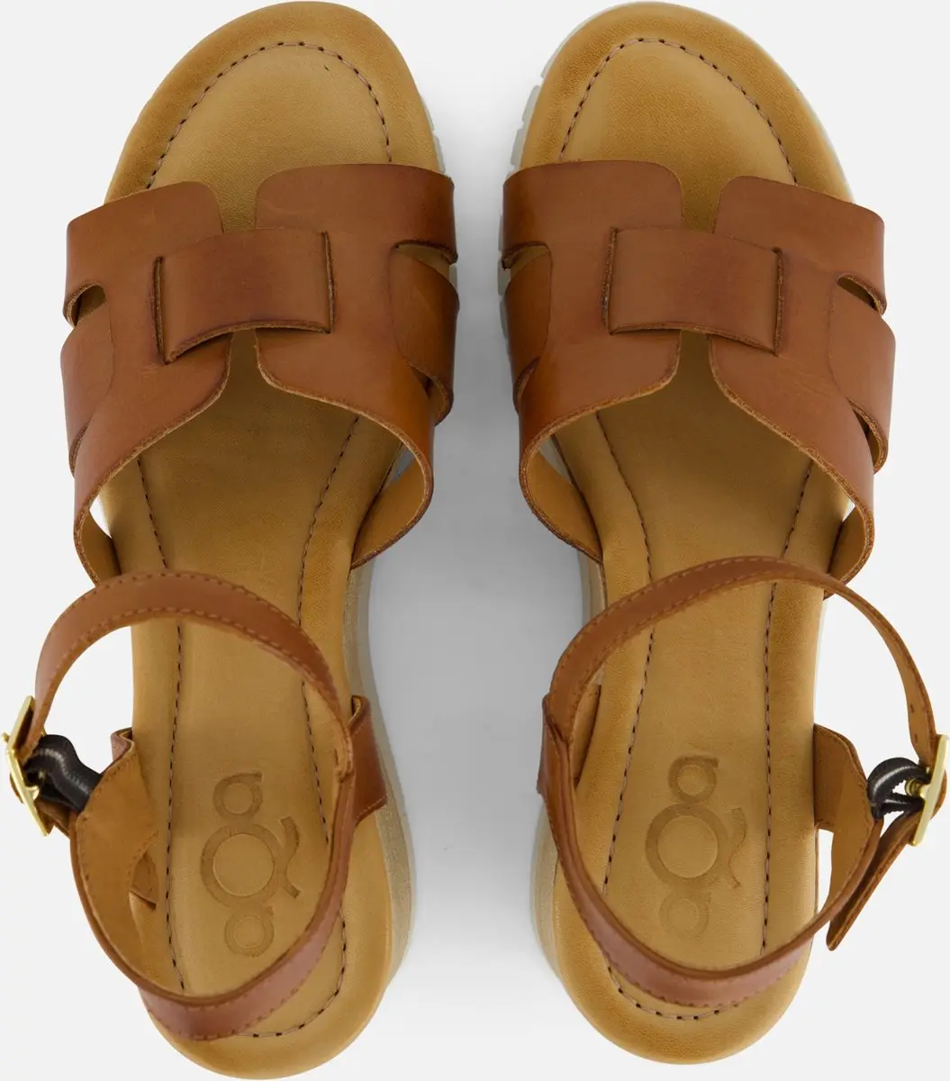 AQA Shoes A8585 Sandalen met hak Cognac - afbeelding 6 van 6