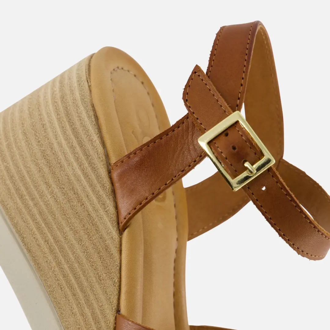 AQA Shoes A8585 Sandalen met hak Cognac - afbeelding 3 van 6