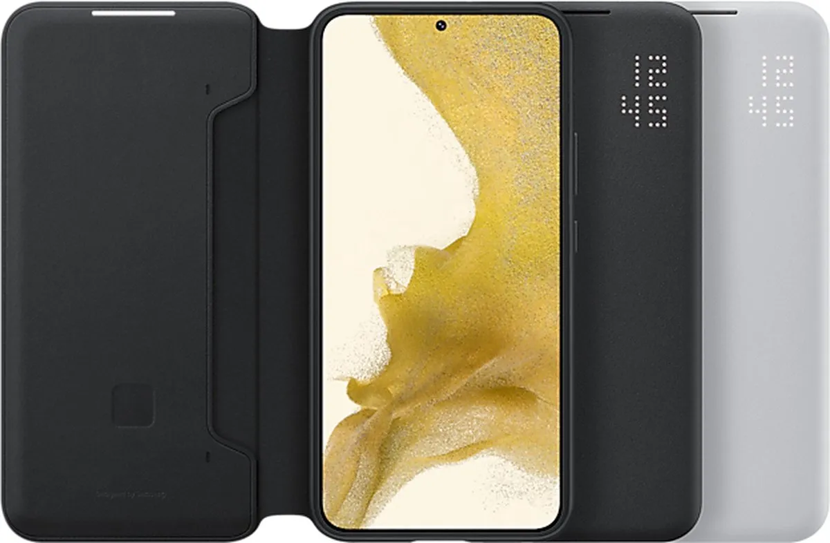 Samsung Galaxy S22+ EF-NS906PBEGWW LED View Wallet Case - Zwart