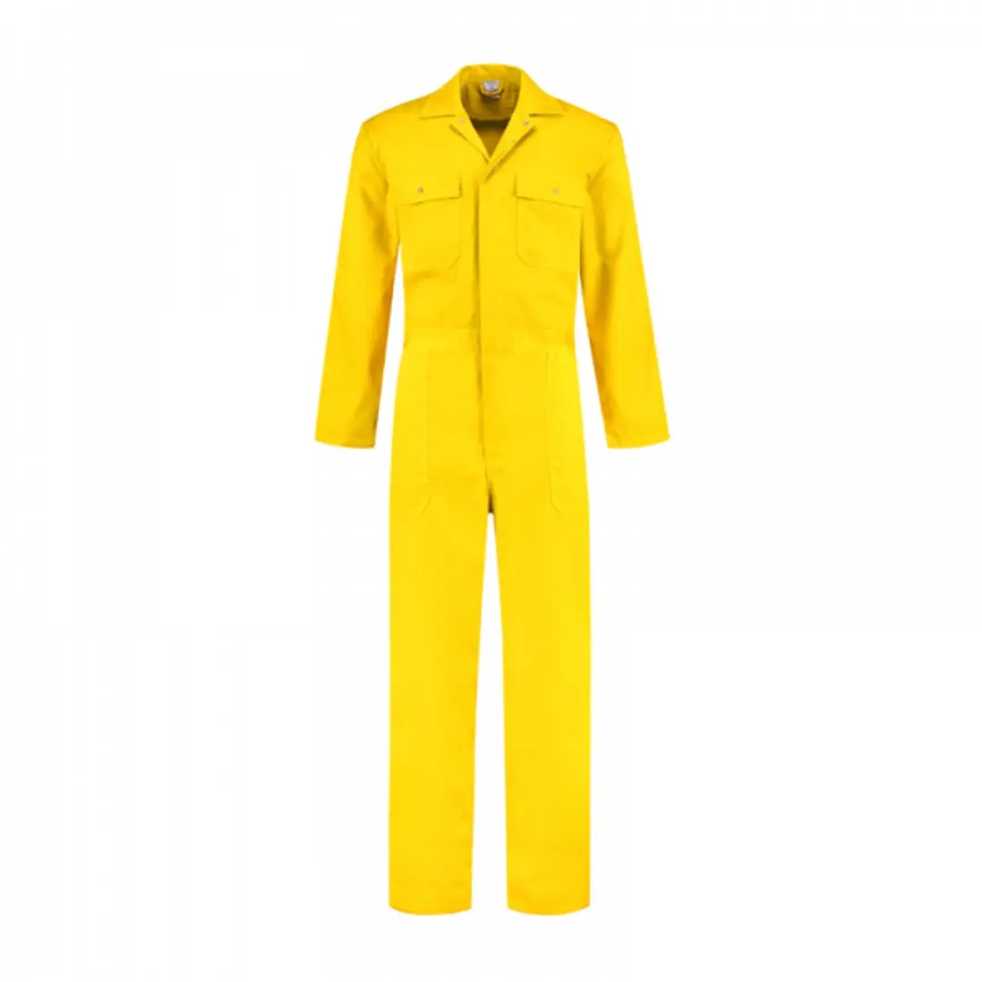 Overall polyester/katoen geel maat 55