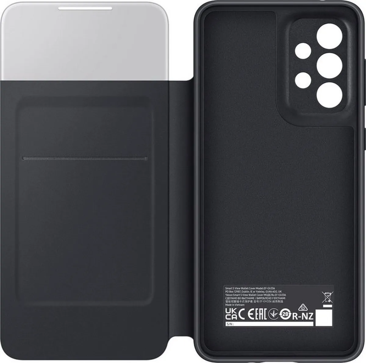 Samsung Galaxy A33 5G S-View Wallet Case - Zwart