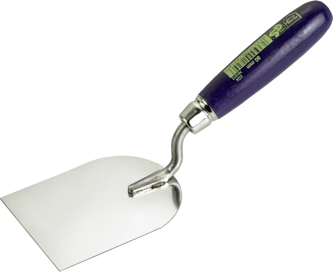 Stucadoorstroffel Recht 80 x 105 mm RVS