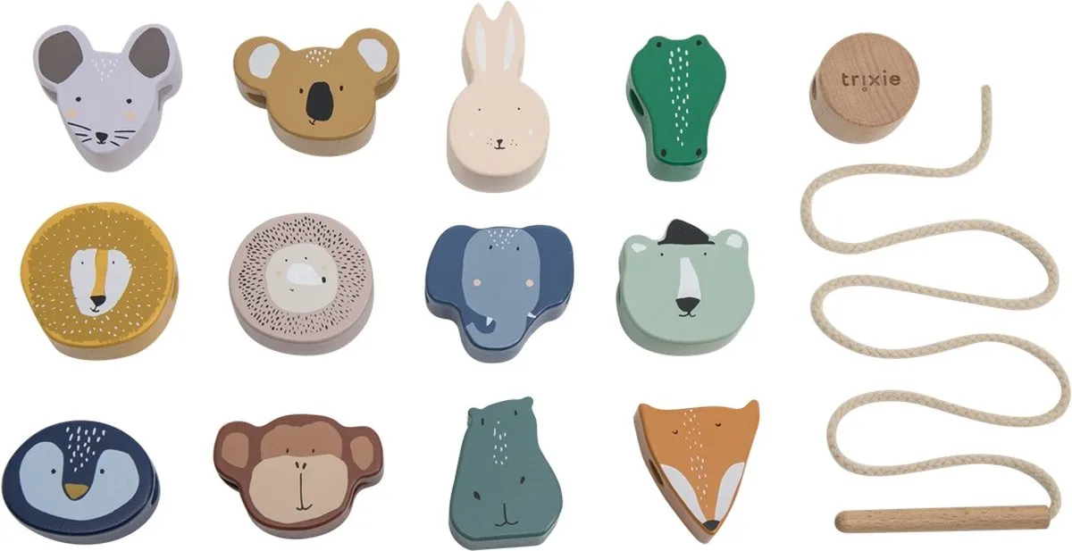 Trixie Houten Rijgkralen 36-805 - 12 Stuks - Multi - afbeelding 6 van 6