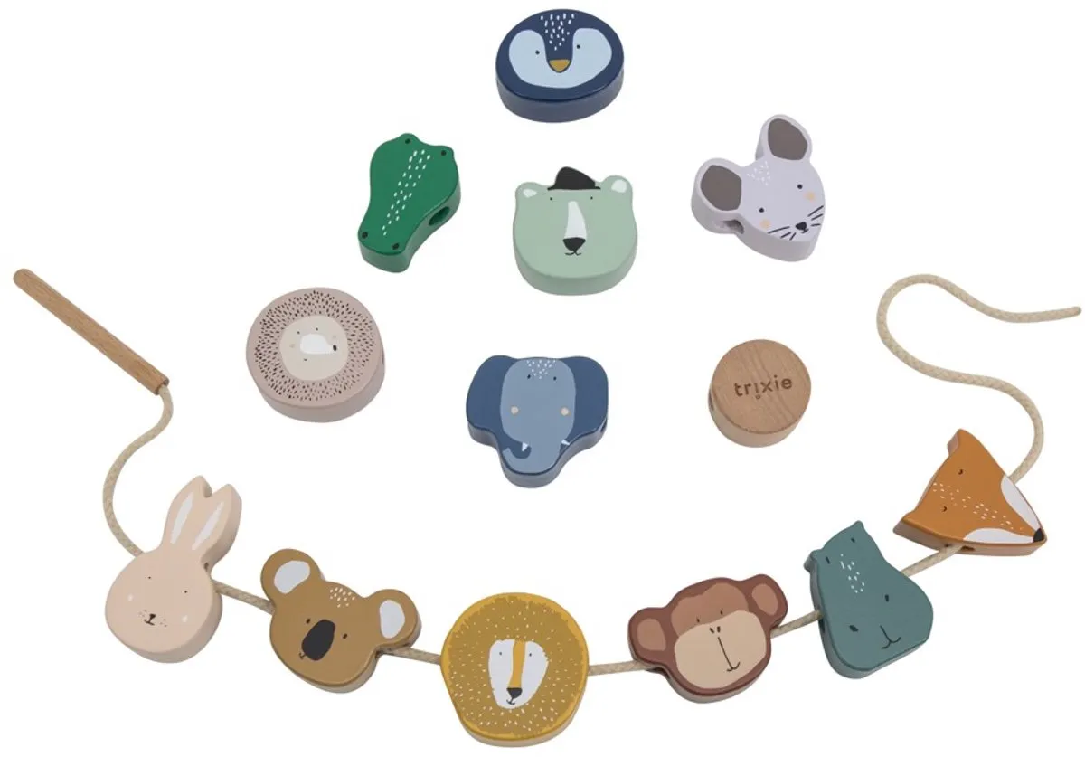 Trixie Houten Rijgkralen 36-805 - 12 Stuks - Multi