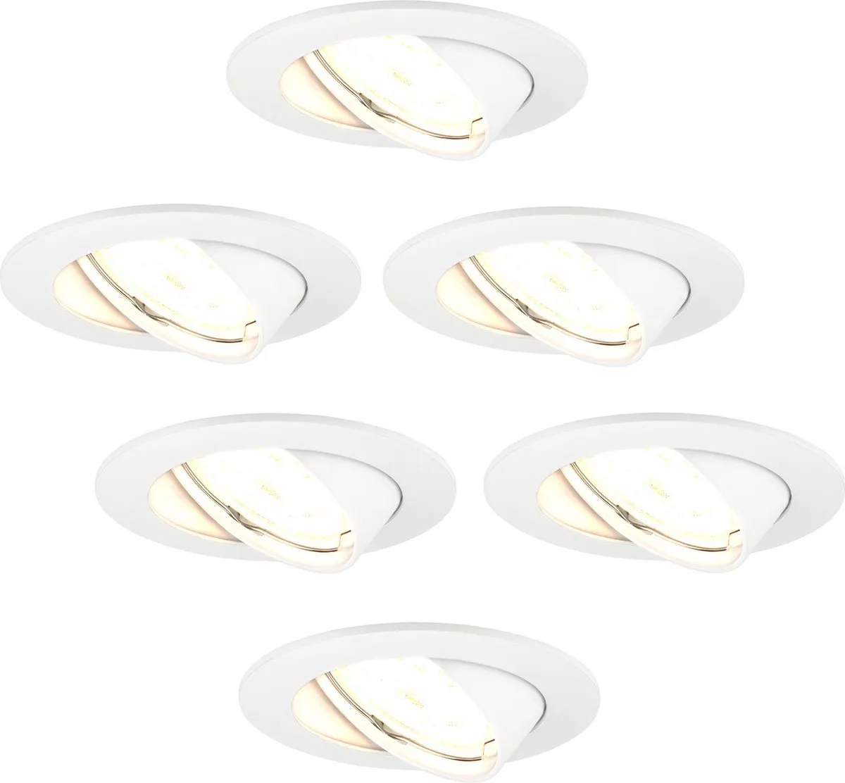 Ledvion 6x LED Inbouwspot Amsterdam RVS