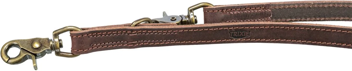 Trixie Rustic Hondenriem Vetleer Donkerbruin 200cm