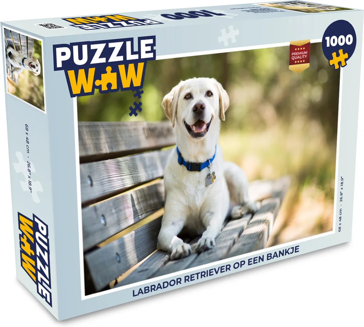 PuzzleWow Labrador Retriever Legpuzzel 1000 Stuks