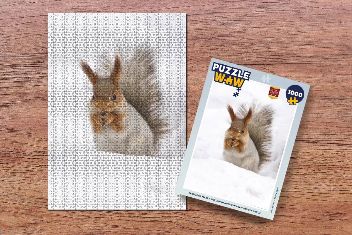 PuzzleWow Eekhoorn Legpuzzel 1000 Stuks