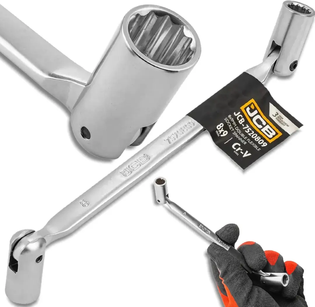 JCB Dopsleutel 8-9mm 180° verbinding
