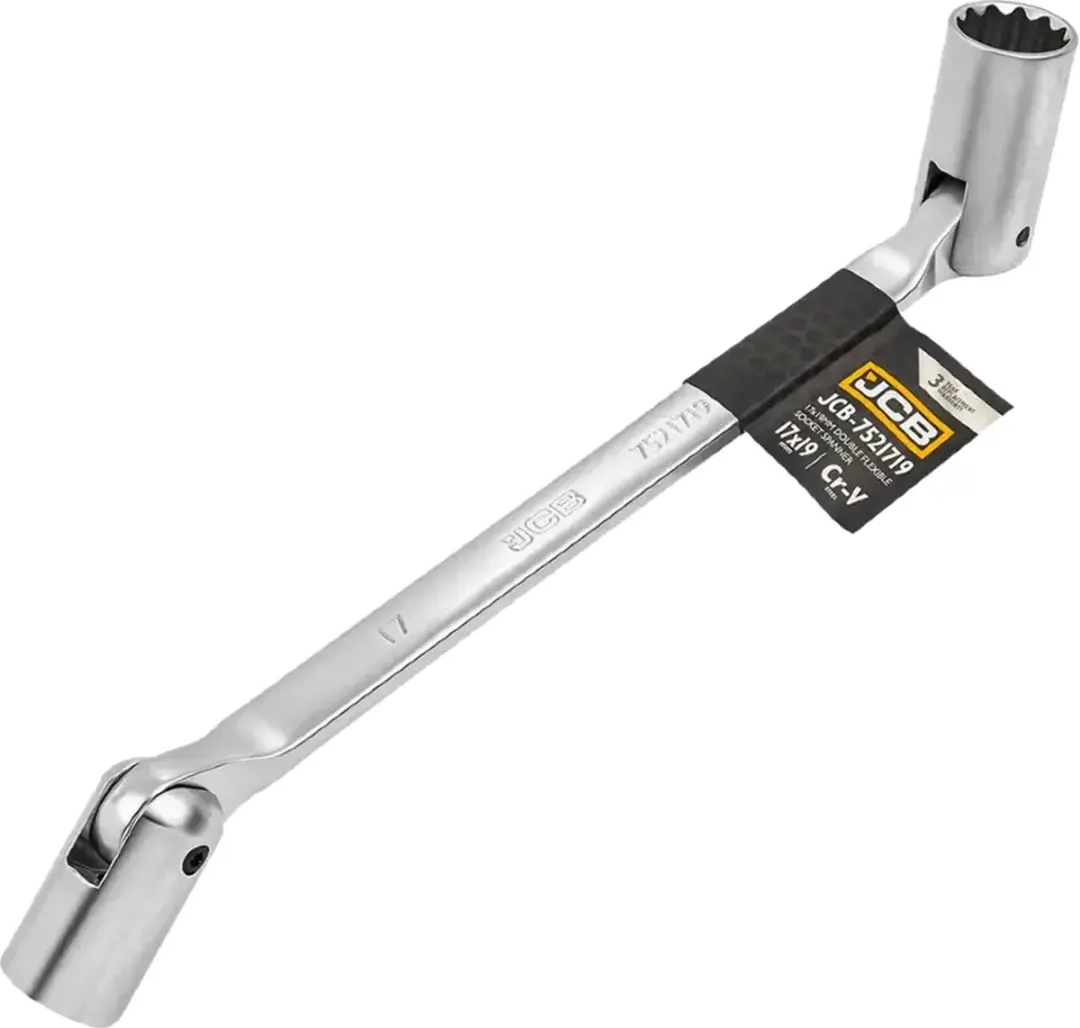 JCB Dubbelzijdige Dopsleutel 17-19mm - 12-kant Cr-V Staal - afbeelding 2 van 6