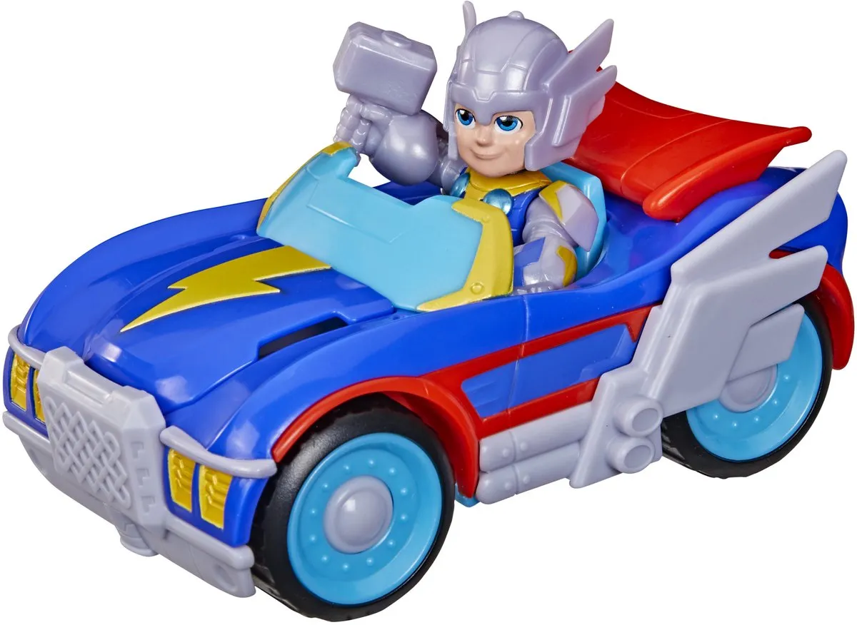 Marvel Thor Thunder Roadracer Speelset - Blauw/Grijs/Rood
