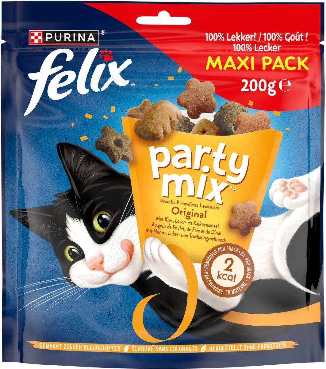 Felix Party Mix Original Kattensnacks - 1000g (5x200g)