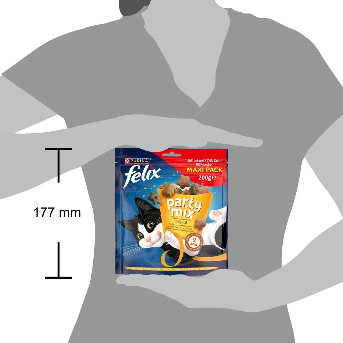 Felix Party Mix Original Kattensnacks - 1000g (5x200g)