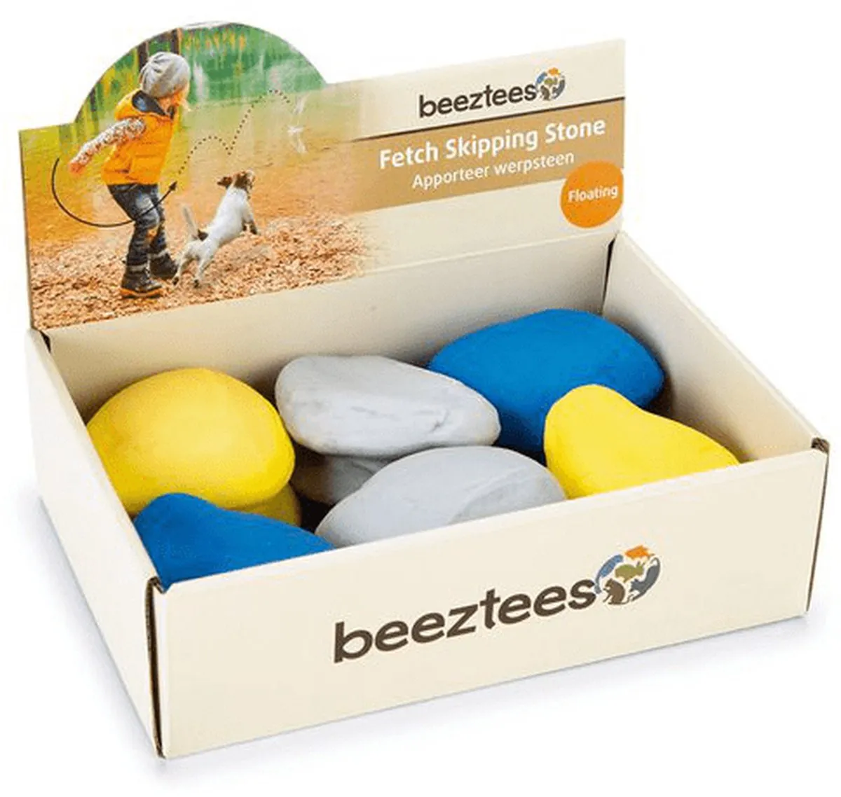 Beeztees Fetch Steen Hondenspeelgoed - Assorti - 12 Stuks