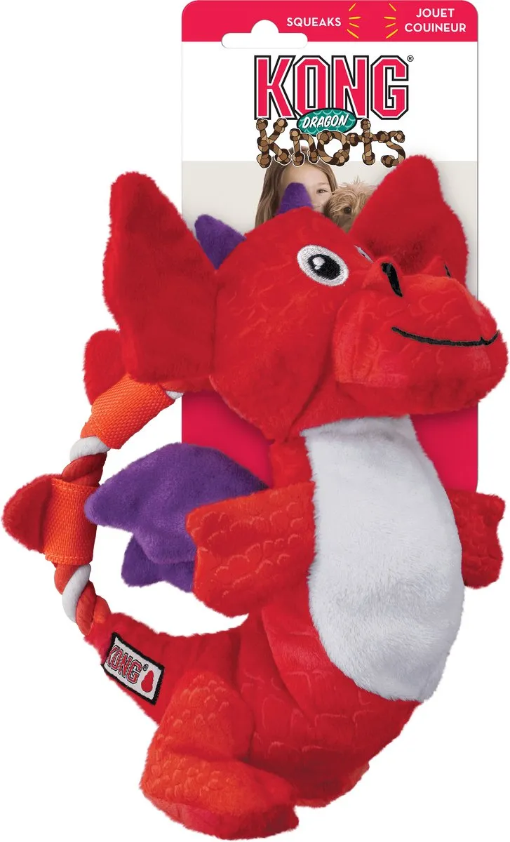 KONG Dragon Knots M/L - Blauw/Rood/Groen