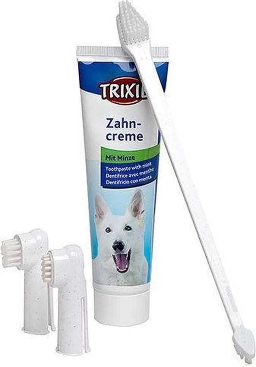 Trixie Gebitsverzorgingsset Hond - 3 Stuks