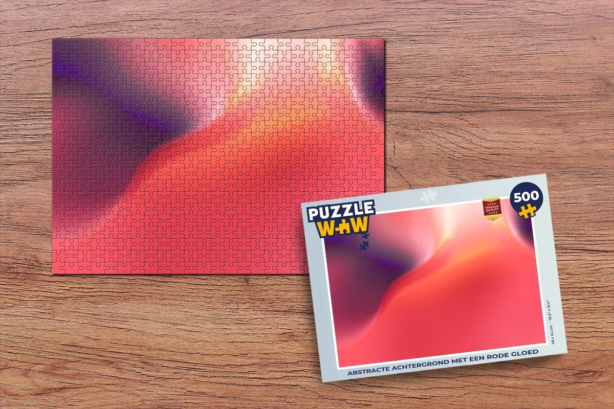 PuzzleWow Abstracte Achtergrond Puzzel 500 Stuks - Multicolor