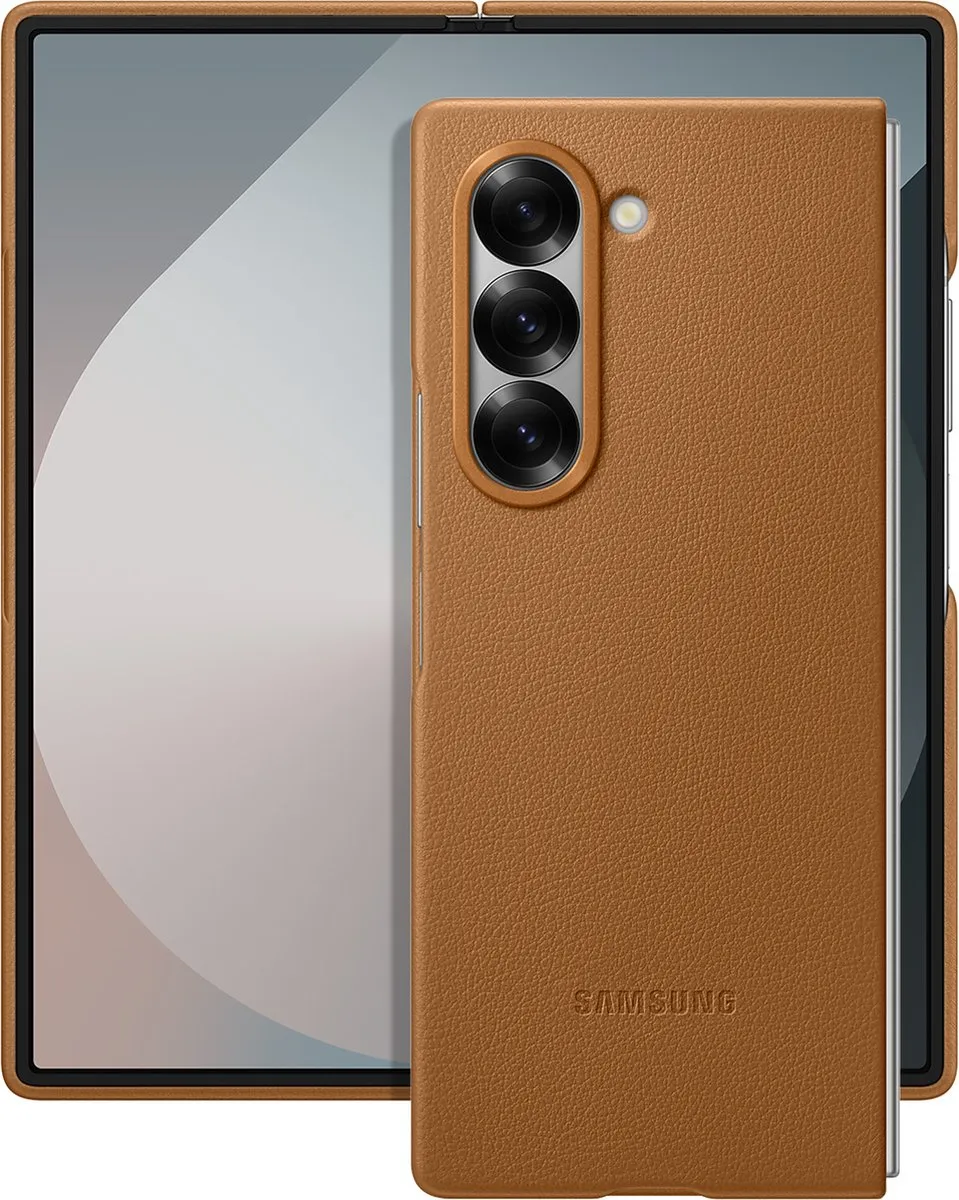 Samsung Galaxy Z Fold6 Vegan Leren Hoesje EF-VF956PAEGWW - Bruin