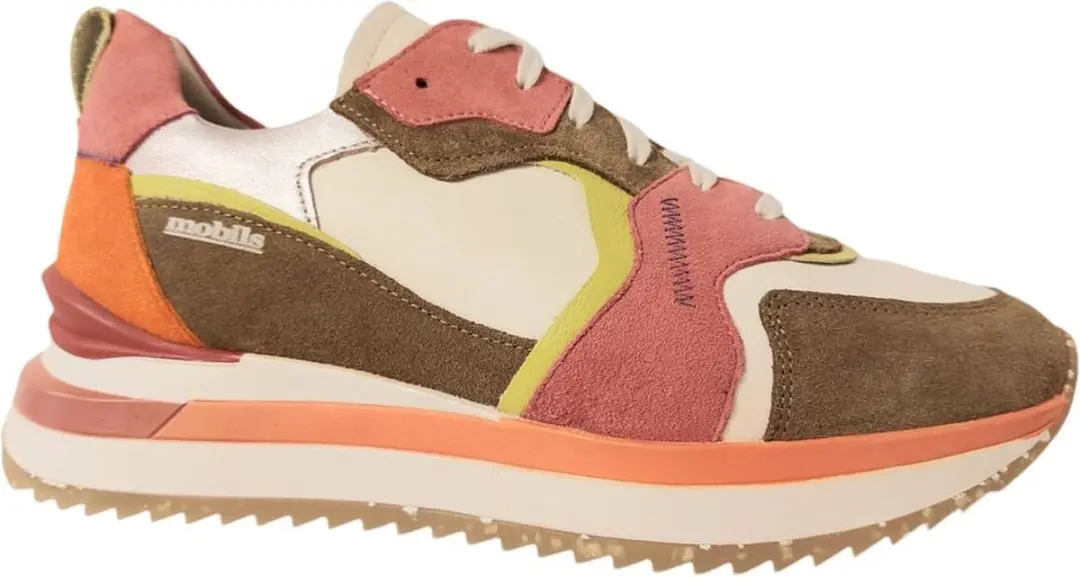 Mephisto Mobils Sneaker Janel Lichen Groen Roze Combi