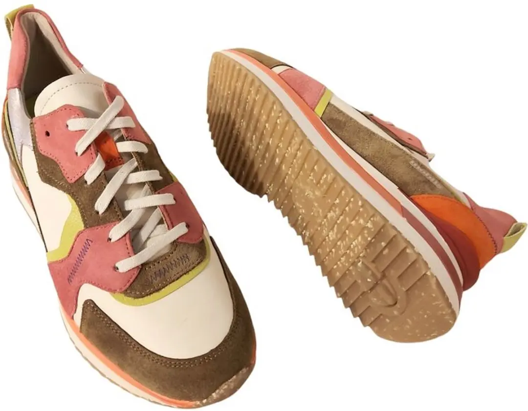 Mephisto Mobils Sneaker Janel Lichen Groen Roze Combi - afbeelding 4 van 6