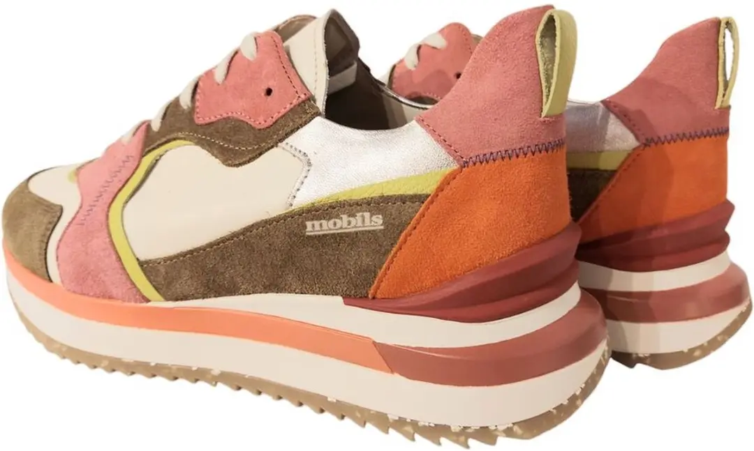 Mephisto Mobils Sneaker Janel Lichen Groen Roze Combi - afbeelding 6 van 6