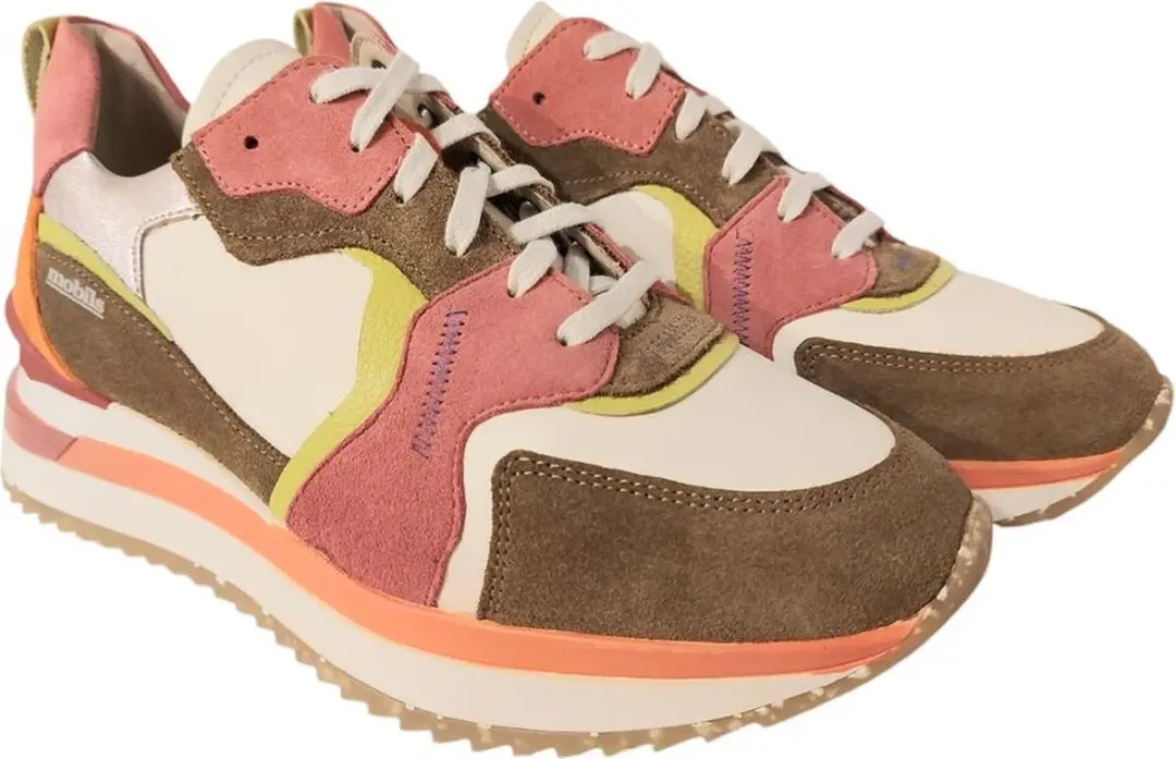 Mephisto Mobils Sneaker Janel Lichen Groen Roze Combi - afbeelding 5 van 6