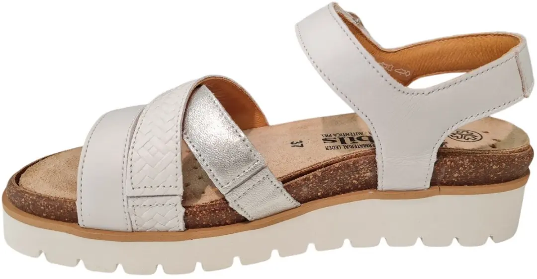 Mephisto Thina Leren Dames Sandalen - Wit - 40 - afbeelding 4 van 6