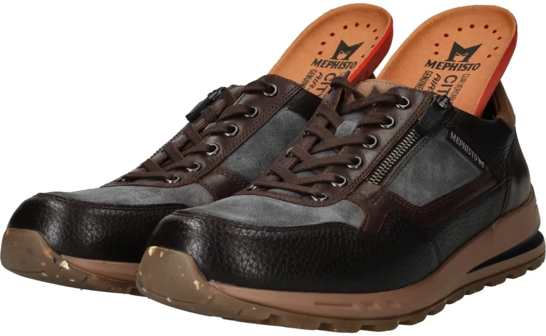 Mephisto - BRADLEY - Vrije tijdsschoenenHeren veterschoenHeren sneakersCasual - Kleur: Bruin - Maat: 47 - afbeelding 6 van 6