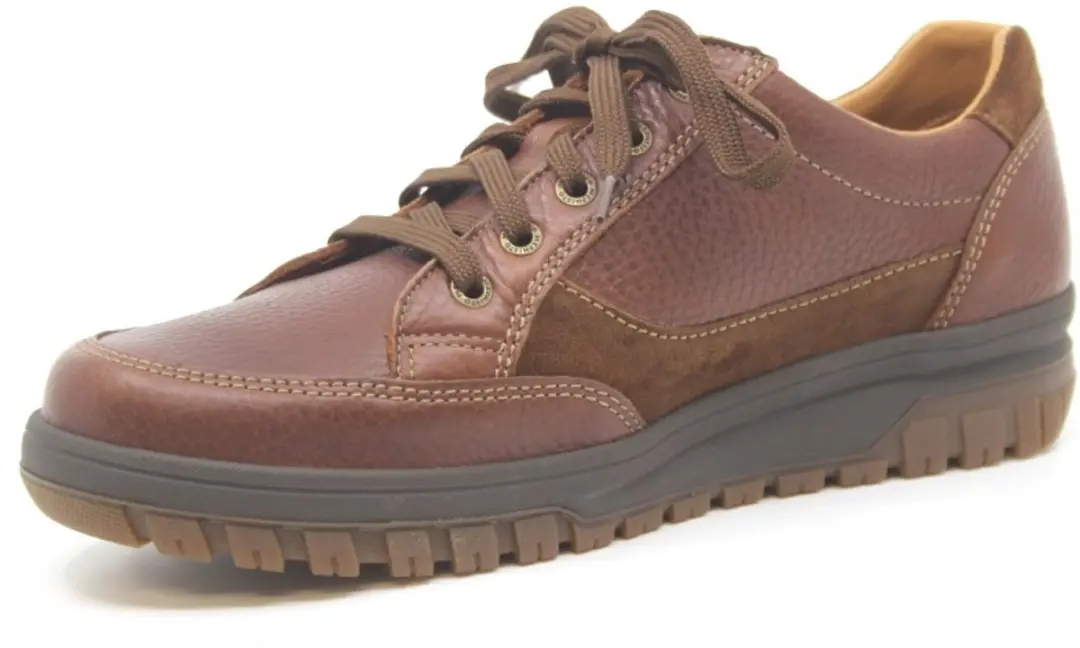 Mephisto - PACO MONTANA - Vrije tijdsschoenenHeren veterschoenHeren sneakersCasual - Kleur: Cognac - Maat: 43 - afbeelding 3 van 6