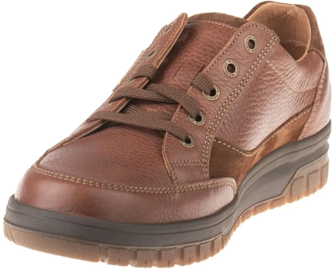 Mephisto - PACO MONTANA - Vrije tijdsschoenenHeren veterschoenHeren sneakersCasual - Kleur: Cognac - Maat: 43 - afbeelding 2 van 6