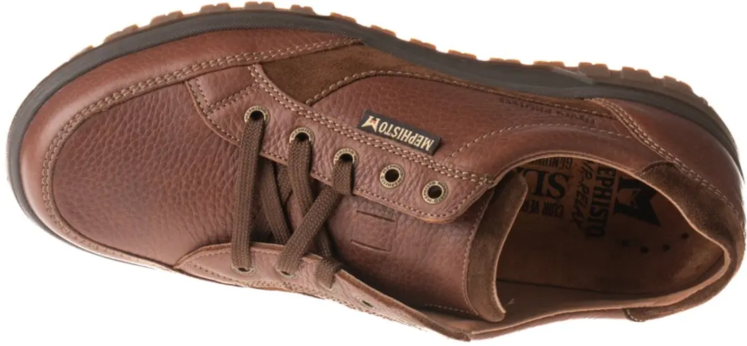 Mephisto - PACO MONTANA - Vrije tijdsschoenenHeren veterschoenHeren sneakersCasual - Kleur: Cognac - Maat: 43 - afbeelding 4 van 6