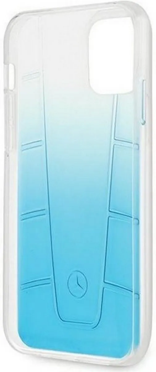 Mercedes-Benz Back Case Transparent Line iPhone 12 Pro Max - Blauw