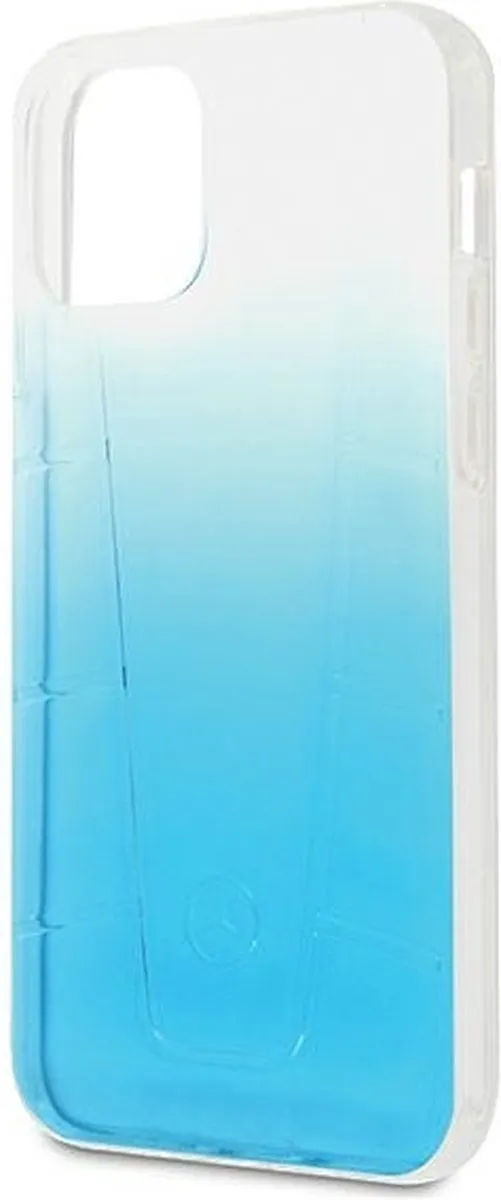 Mercedes-Benz Back Case Transparent Line iPhone 12 Pro Max - Blauw