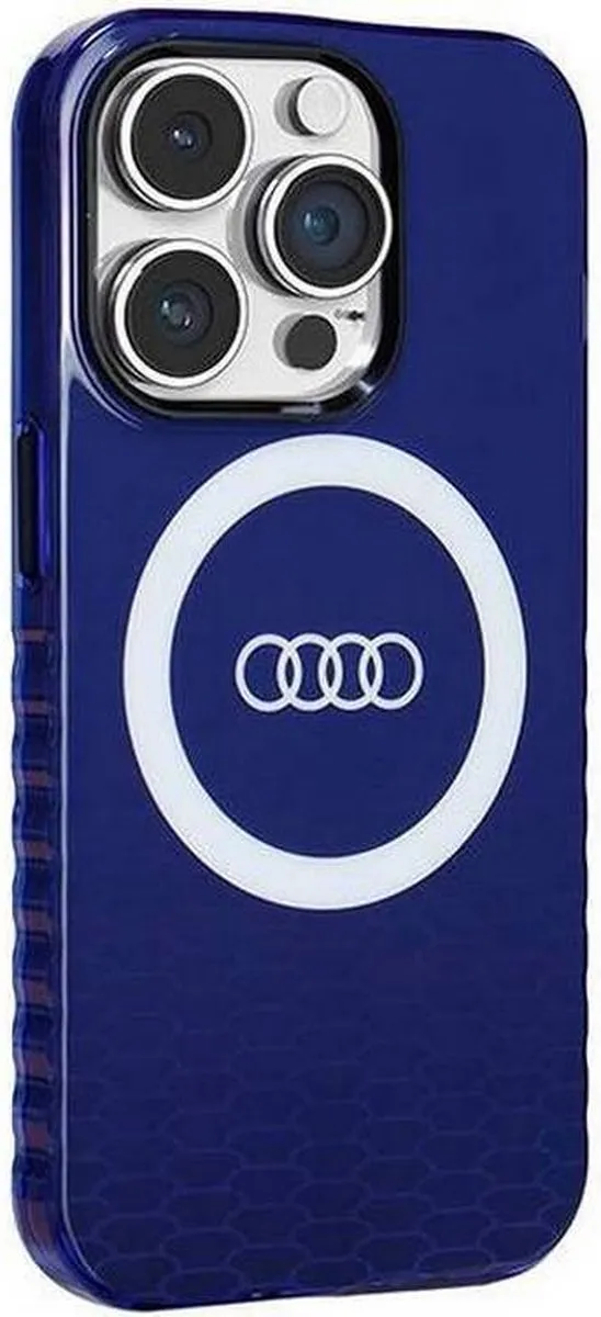 Audi IML Big Logo Back Case - iPhone 14 Pro - Blauw - afbeelding 3 van 6