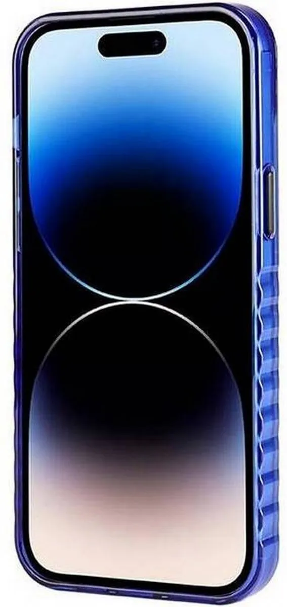 Audi IML Big Logo Back Case - iPhone 14 Pro - Blauw - afbeelding 2 van 6
