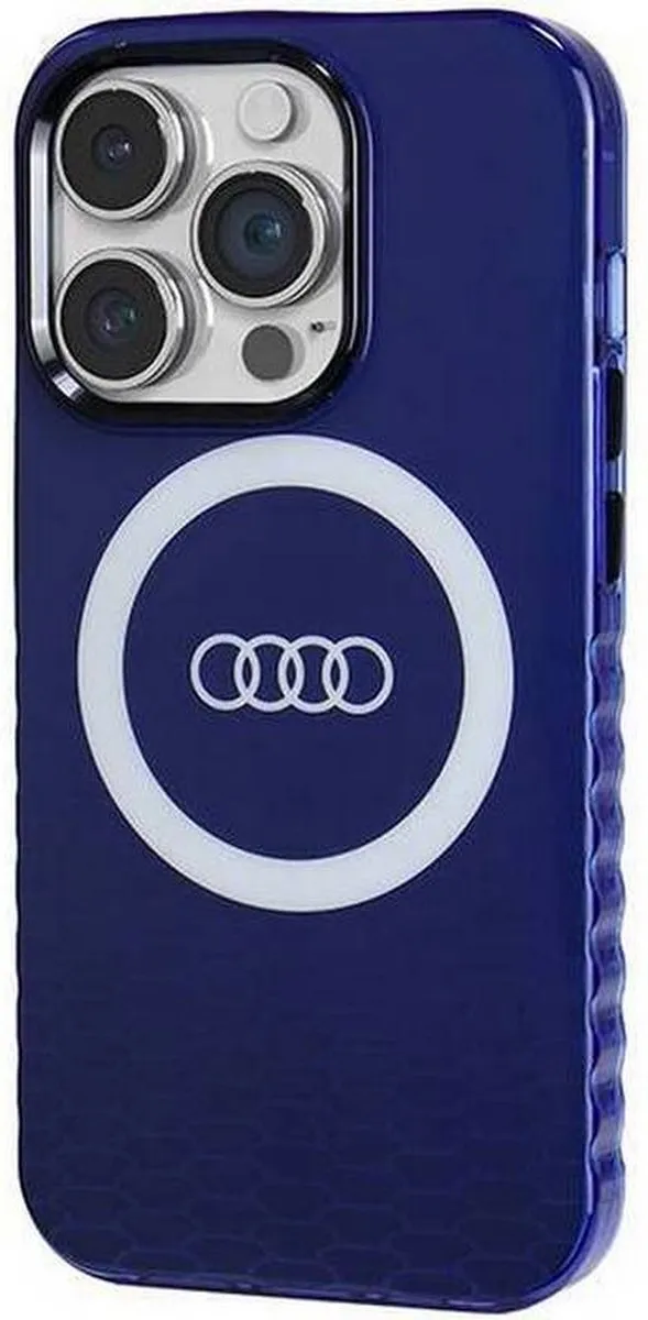 Audi IML Big Logo Back Case - iPhone 14 Pro - Blauw