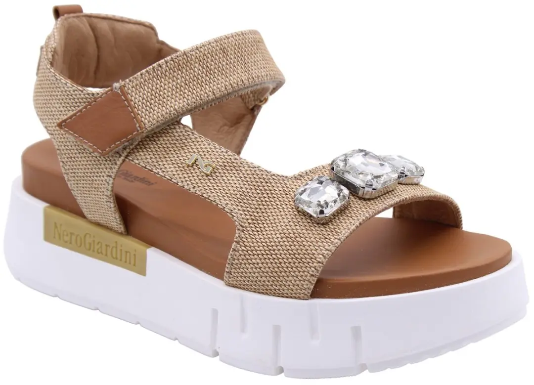 Sandalen Nerogiardini T.Paglia Fresh 01/S Armenia Cognac Tr Venezia 8066