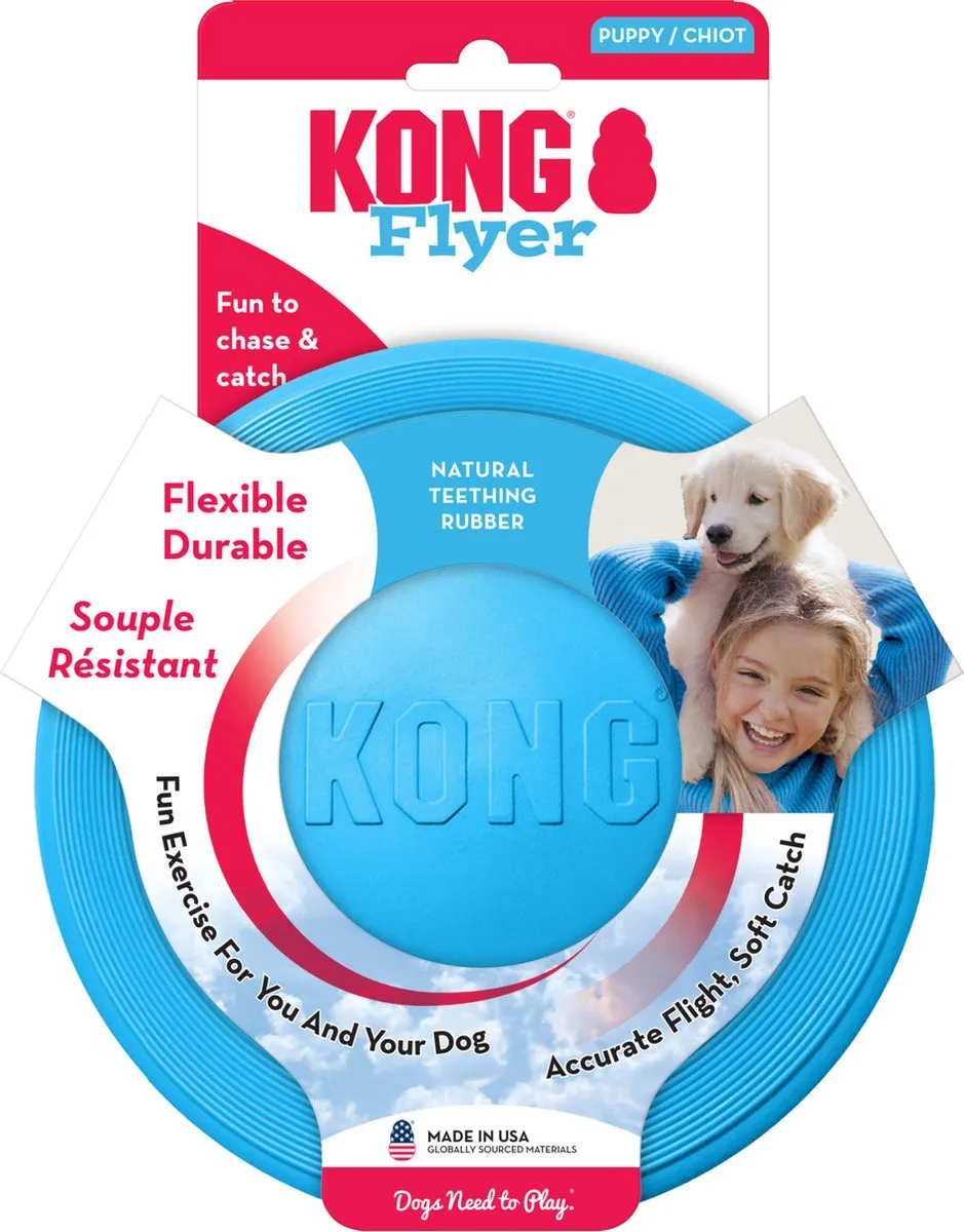 KONG Puppy Flyer 24cm - Roze