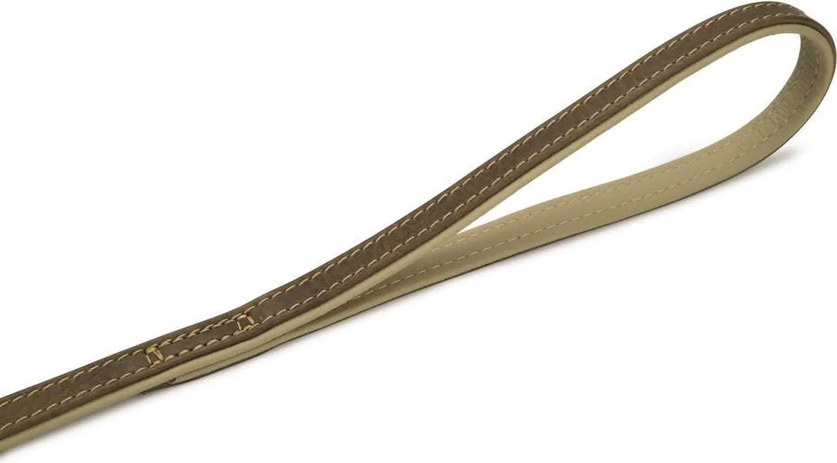 Beeztees Leren Looplijn Comfort 100cm x 14mm - Grijs