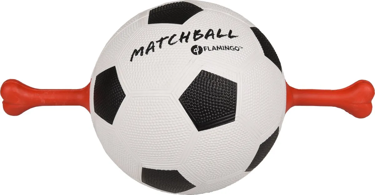 Flamingo Matchball Voetbal Honden 19cm
