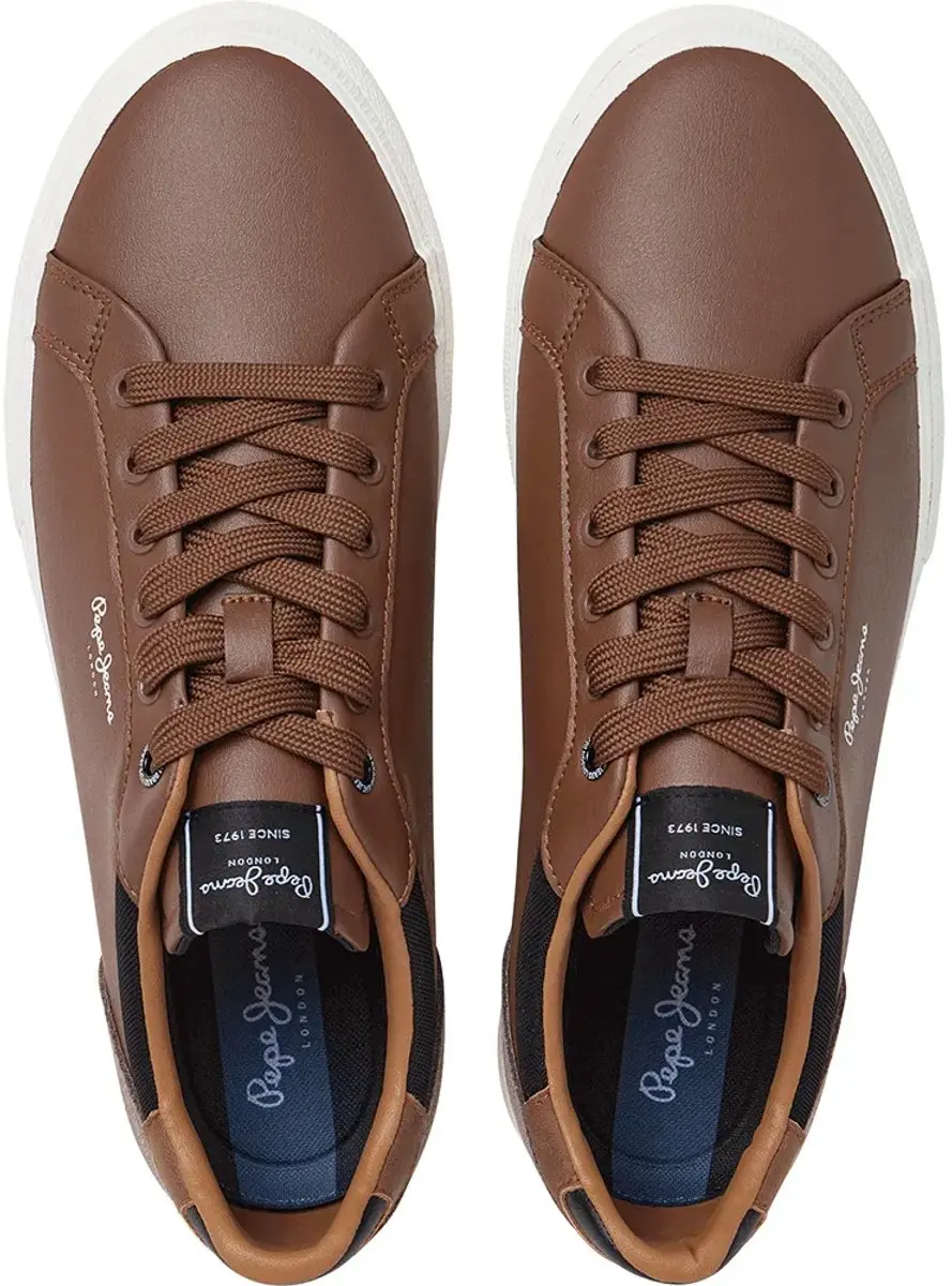 Pepe Jeans Kenton Court Sneakers - Bruin - afbeelding 5 van 6