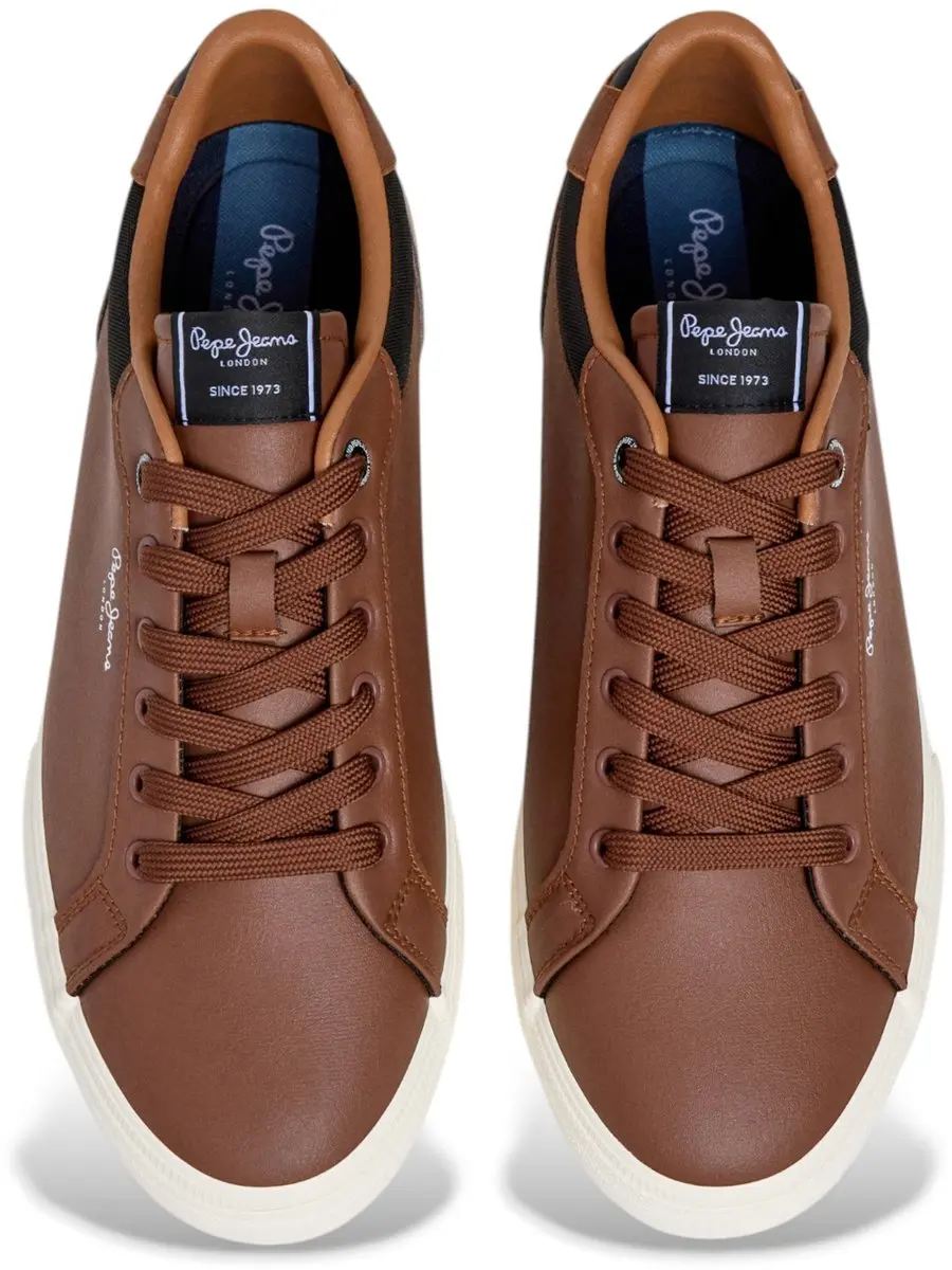 Pepe Jeans Kenton Court Sneakers - Bruin - afbeelding 6 van 6