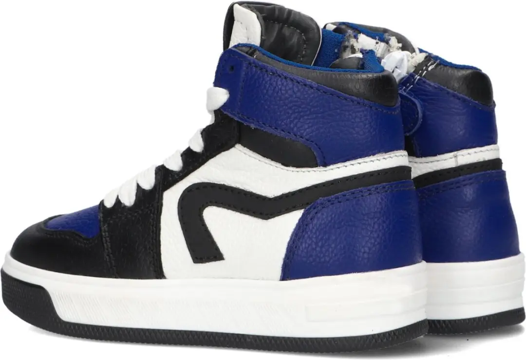 Pinocchio P1012 Hoge sneakers - Leren Sneaker - Jongens - Blauw - Maat 23 - afbeelding 3 van 6