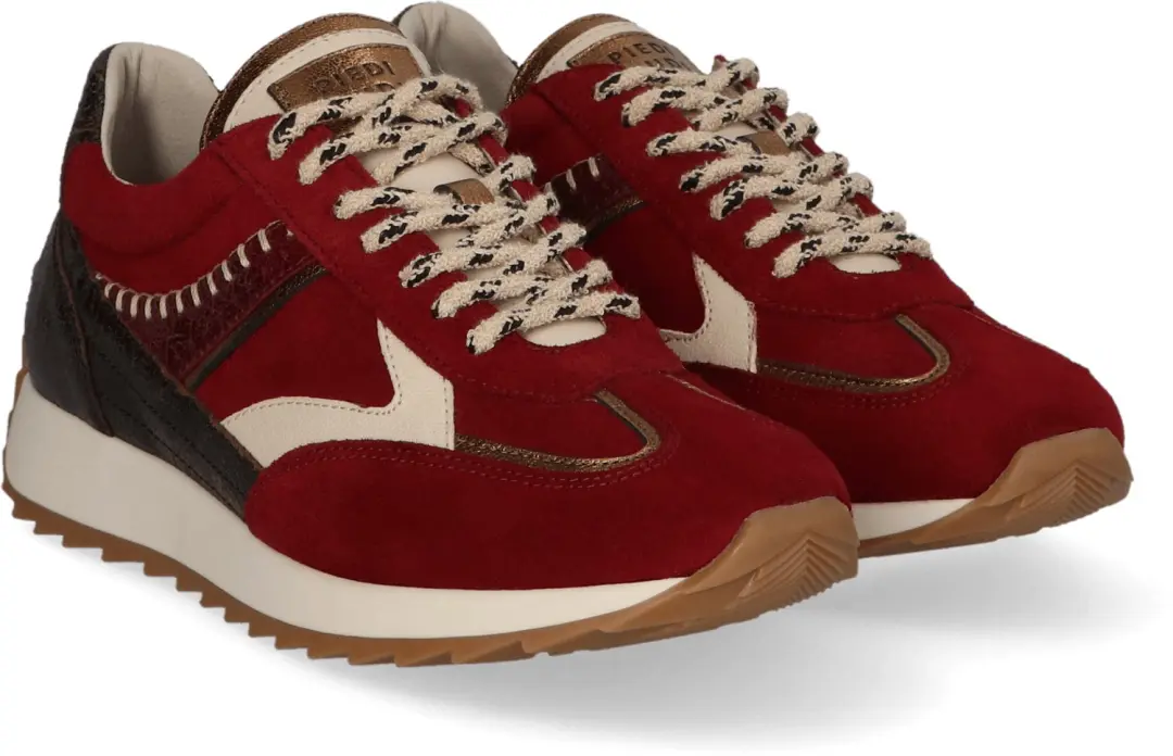 Dames Sneakers Piedi Nudi Harlem Bordeaux - Maat 38 - afbeelding 4 van 6