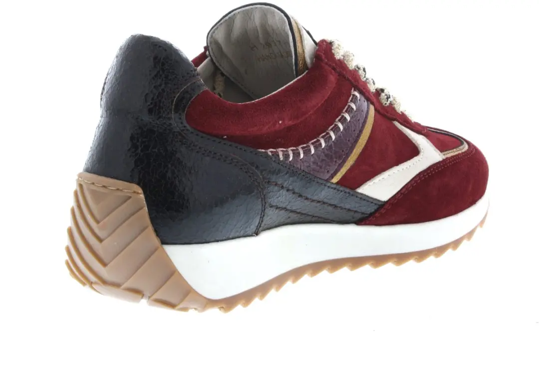 Dames Sneakers Piedi Nudi Harlem Bordeaux - Maat 38 - afbeelding 6 van 6