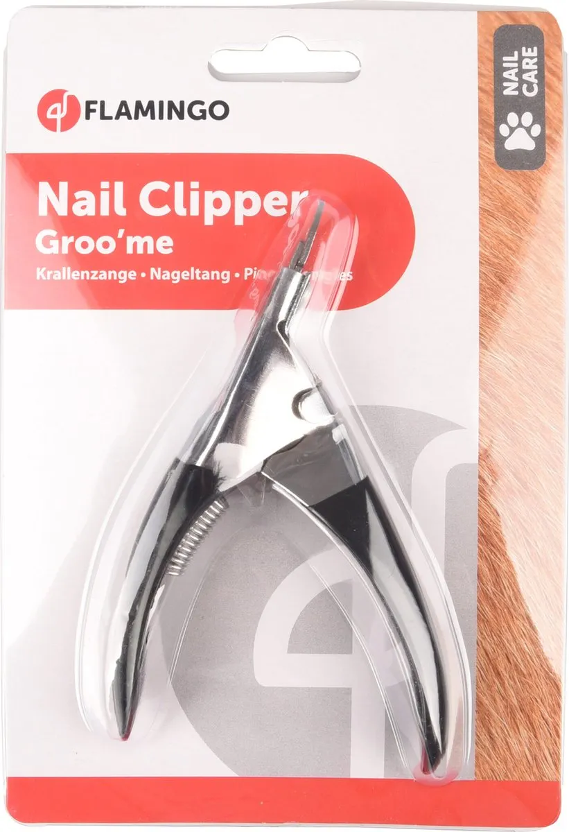 Flamingo Honden Nagelknipper Guillotine - Zwart