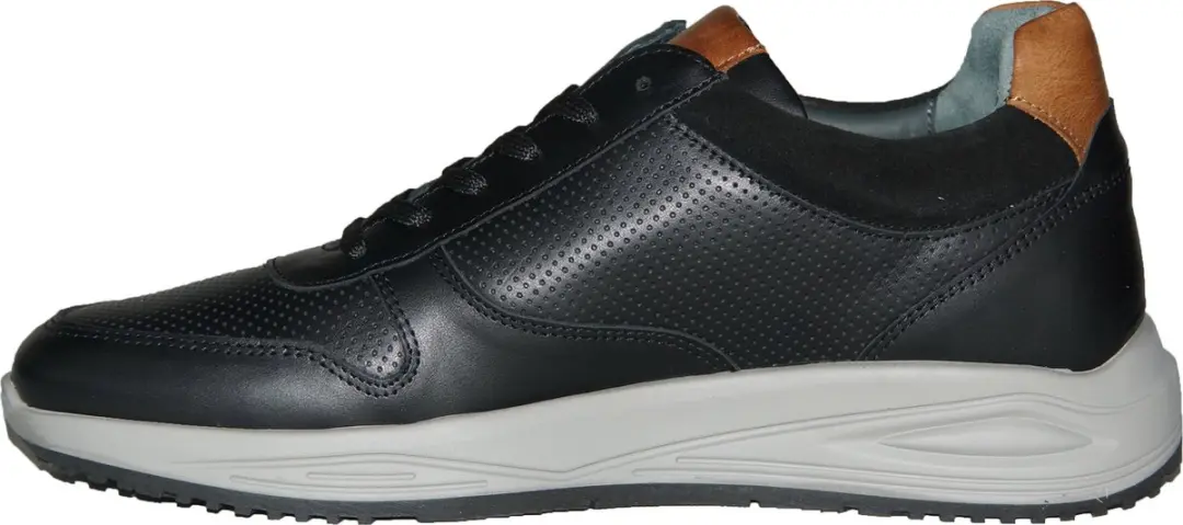 Piedro 121469470 Wijdte K Sneakers - Zwart/Cognac - Maat 42 - afbeelding 3 van 6