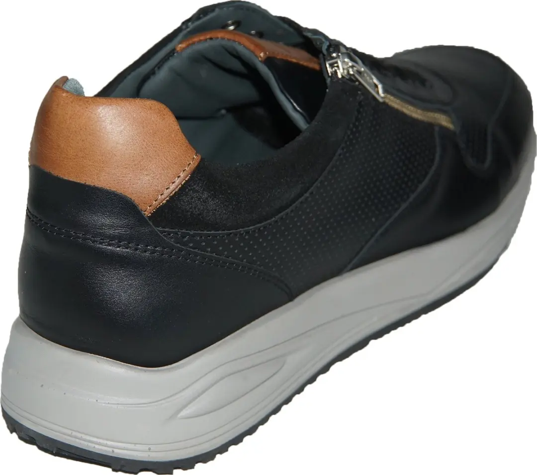 Piedro 121469470 Wijdte K Sneakers - Zwart/Cognac - Maat 42 - afbeelding 5 van 6