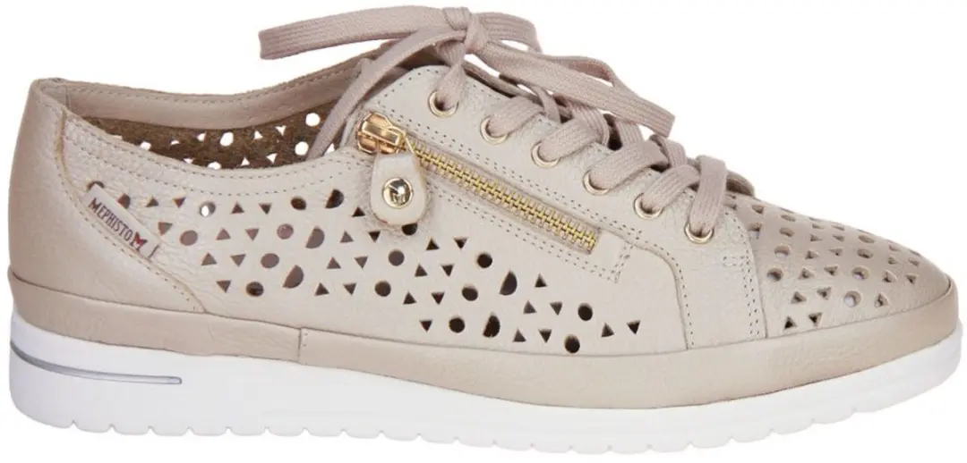 Mephisto June Perf Sneaker Beige